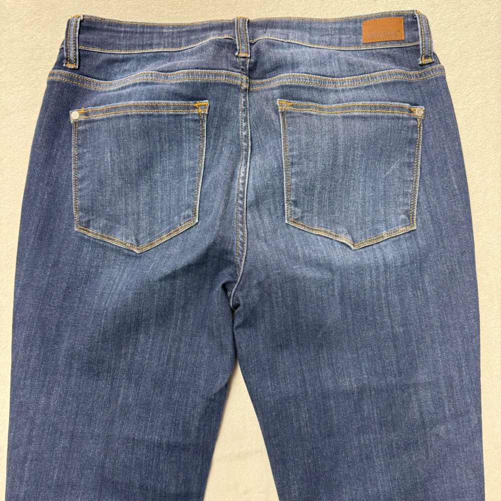 Judy Blue Indigo Skinny Jeans with Frayed Ankles - Picture 9 of 11